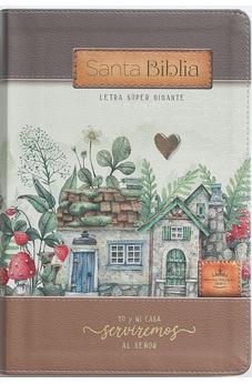 Image of Biblia RVR 1960 Letra Súper Gigante Colección Sabiduría Yo mi casa Símil Piel