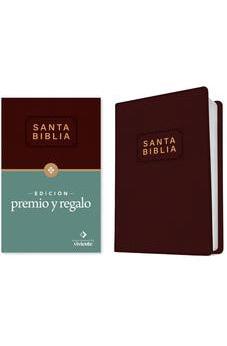 Image of Biblia NTV Edición Premio y Regalo Vinil Vino Tinto Letra Roja