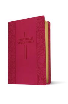 Image of Biblia Bilingüe NLT/NTV Piel Pink Rose