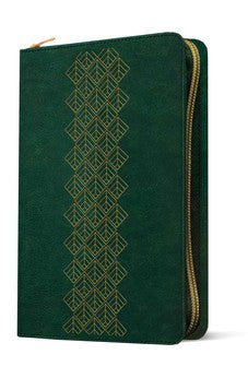 Image of Biblia NTV Ultrafina con Filament Verde Esmeralda Símil Piel con Índice y Cierre