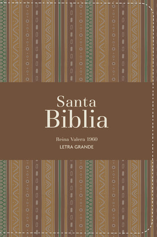 Image of Biblia RVR 1960 Compacta Letra Grande 11 puntos Símil Piel Andina Marrón Café