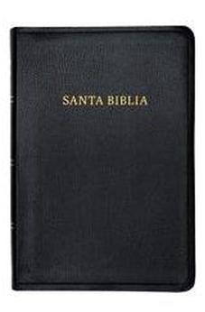 Image of Biblia RVR 1960 Letra Gigante Negro Símil Piel con Índice