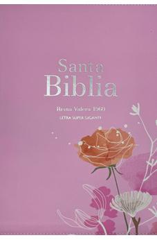 Image of Biblia RVR 1960 Letra Súper Gigante Símil Piel Rosa
