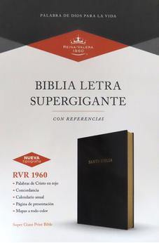 Image of Biblia RVR 1960 Super Gigante Negro Símil Piel (Edición 2023)