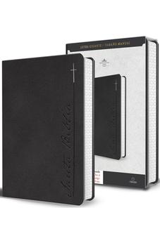 Image of Biblia RVR 1960 Letra Gigante Gris Símil Piel