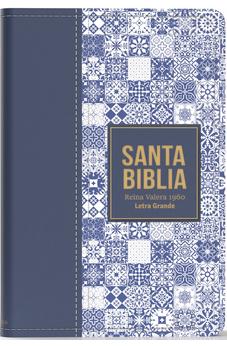 Image of Biblia RVR 1960 Letra Grande Tamaño Manual Símil Piel Azul Oscuro