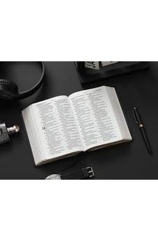 Image of Biblia RVR 1960 Letra Grande Tamaño Manual Neoclassic Negro Símil Piel