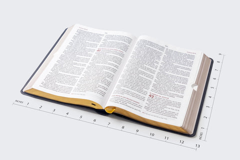 Image of Biblia RVR 1960 del Ministro Letra Gigante Piel Negro
