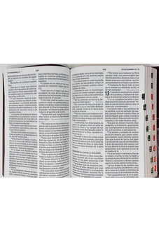 Image of Biblia RVR 1960 Letra Súper Gigante Marrón Símil Piel con Índice Solapa e Imán