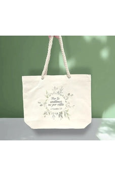 Image of Bolso Algodón con Asa de Cuerda por Fe Andamos