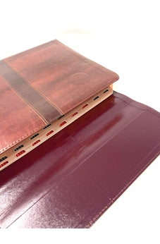 Image of Biblia RVR 1960 Letra Súper Gigante Marrón Símil Piel con Índice Solapa e Imán