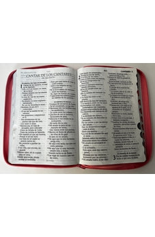 Image of Biblia RVR 1960 Letra Súper Gigante Rosa Gris Turquesa con Cierre e Índice