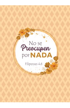 Image of No se Preocupen Filipenses 4:6: Diario y Cuaderno de Notas