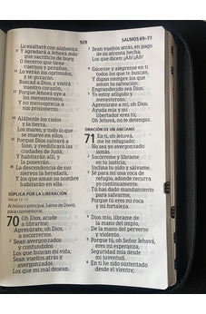 Image of Biblia RVR 1960 Letra Ultra Súper Gigante 19 Puntos Piel Negro con Cierre e Índice