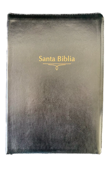 Image of Biblia RVR 1960 Letra Ultra Súper Gigante 19 Puntos Piel Negro con Cierre e Índice