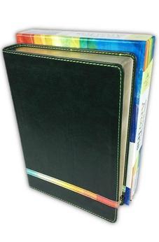 Image of Biblia RVR 1960 de Estudio Arco Iris Símil Piel Verde Profundo