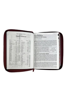 Image of Biblia RVR 1960 Letra Gigante Símil Piel Marrón Geométrico con Índice y Cierre
