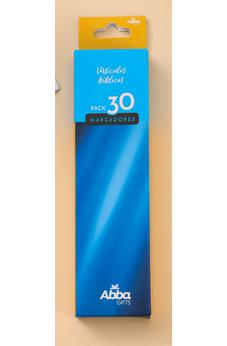 Pack 30 marcadores de libro en caja de cartón. Yo soy la luz del mundo