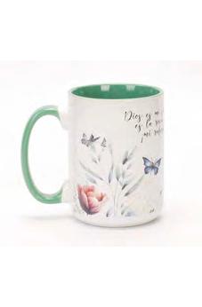Taza 16 OZ Colección Primavera Dios es mi Salvacion