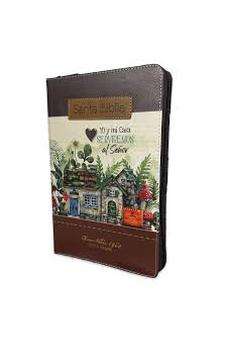 Biblia RVR 1960 Para Mujeres Letra Grande 12 Puntos Mamual Cierre Fantasía Café Yo y mi Casa