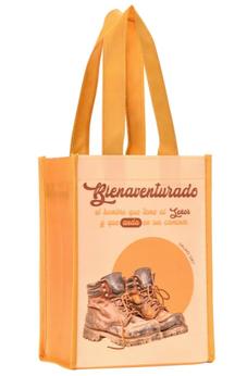 Bolsa Tote Bag Pequeña a Todo Color. Bienaventurado el Hombre