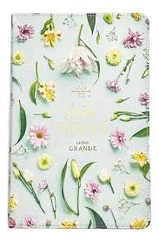 Biblia RVR 1960 Letra GrandeTamaño Manual Colección Supreme Turquesa con Flores Símil Piel