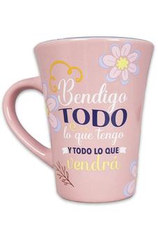 Taza Mensajes de Bendicion Bendigo Todo lo que Tengo