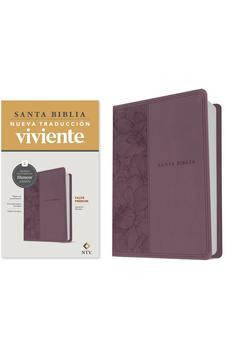 Biblia NTV Valor Prémium con Filament Símil Piel Púrpura