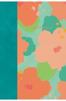 Biblia RVR 1960 Letra Gigante Floral Símil Piel Con Índice