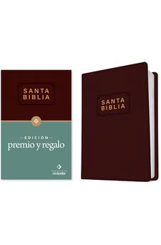 Biblia NTV Edición Premio y Regalo Vinil Vino Tinto Letra Roja