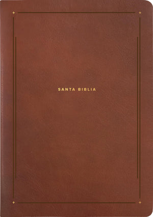 Biblia NTV de Estudio del Diario Vivir  Símil Piel Café Letra Roja