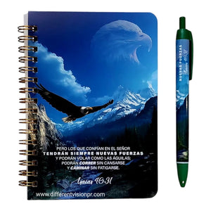 Pack Libreta Anillas con Bolígrafo. Nuevas Fuerzas