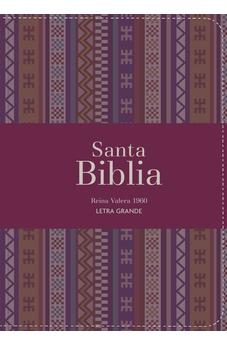 Biblia RVR 1960 Compacta Letra Grande 11 puntos Símil Piel Andina Borgoña