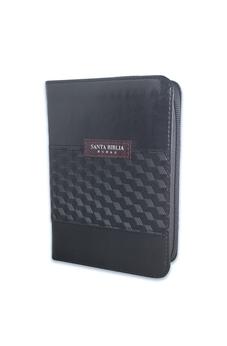 Biblia RVR 1960 Bolsillo Duotono Negro Símil Piel con Índice y Cierre