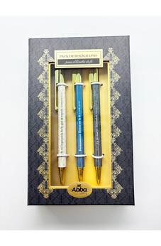 Pack 3 Bolígrafos de Lujo Hombre de Fe