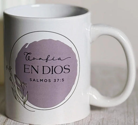 Image of Taza Minimalista Confía en Dios