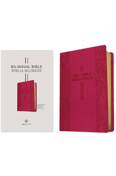 Biblia Bilingüe NLT/NTV Piel Pink Rose