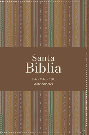 Biblia RVR 1960 Compacta Letra Grande 11 puntos Símil Piel Andina Marrón Café