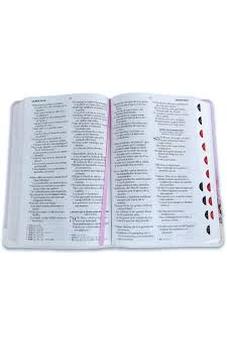 Image of Biblia RVR 1960 Letra Grande Símil Piel Lila Jarrón