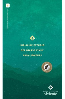 Image of Biblia NTV de Estudio Diario Vivir para Jóvenes Verde Símil Piel con Índice