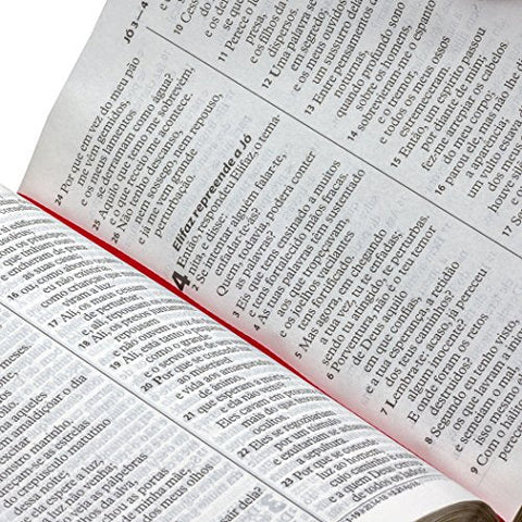 Image of Biblia Em Portugués RA045LG Tapa Imitación Cuero Negro