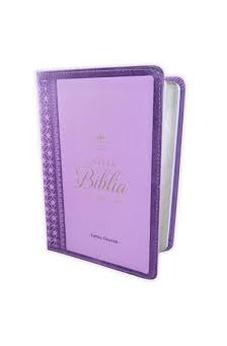 Biblia RVR 1960 Letra Grande Tamaño Manual Neoclassic Lila Símil Piel