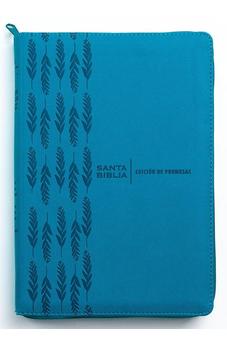 Biblia RVR 1960 de Promesas Letra Gigante Turquesa con Índice y Cierre