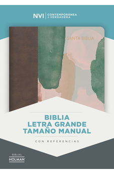Biblia NVI Letra Grande Tamaño Manual Multicolor Símil Piel
