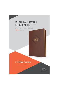 Biblia RVR 1960 Letra Gigante Café Símil Piel