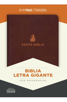 Image of Biblia RVR 1960 Letra Gigante Piel Fabricada Marrón