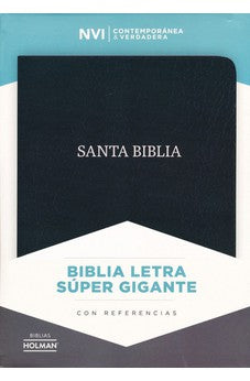 Biblia NVI Letra Súper Gigante Piel Negro