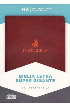 Biblia NVI Letra Súper Gigante Piel Marrón