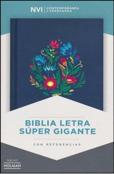 Image of Biblia NVI Letra Súper Gigante Bordado Sobre Tela