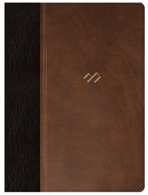Biblia RVR 1960 de Estudio Temática Miguel Nuñez Piel Marrón Oscuro Marrón con Índice